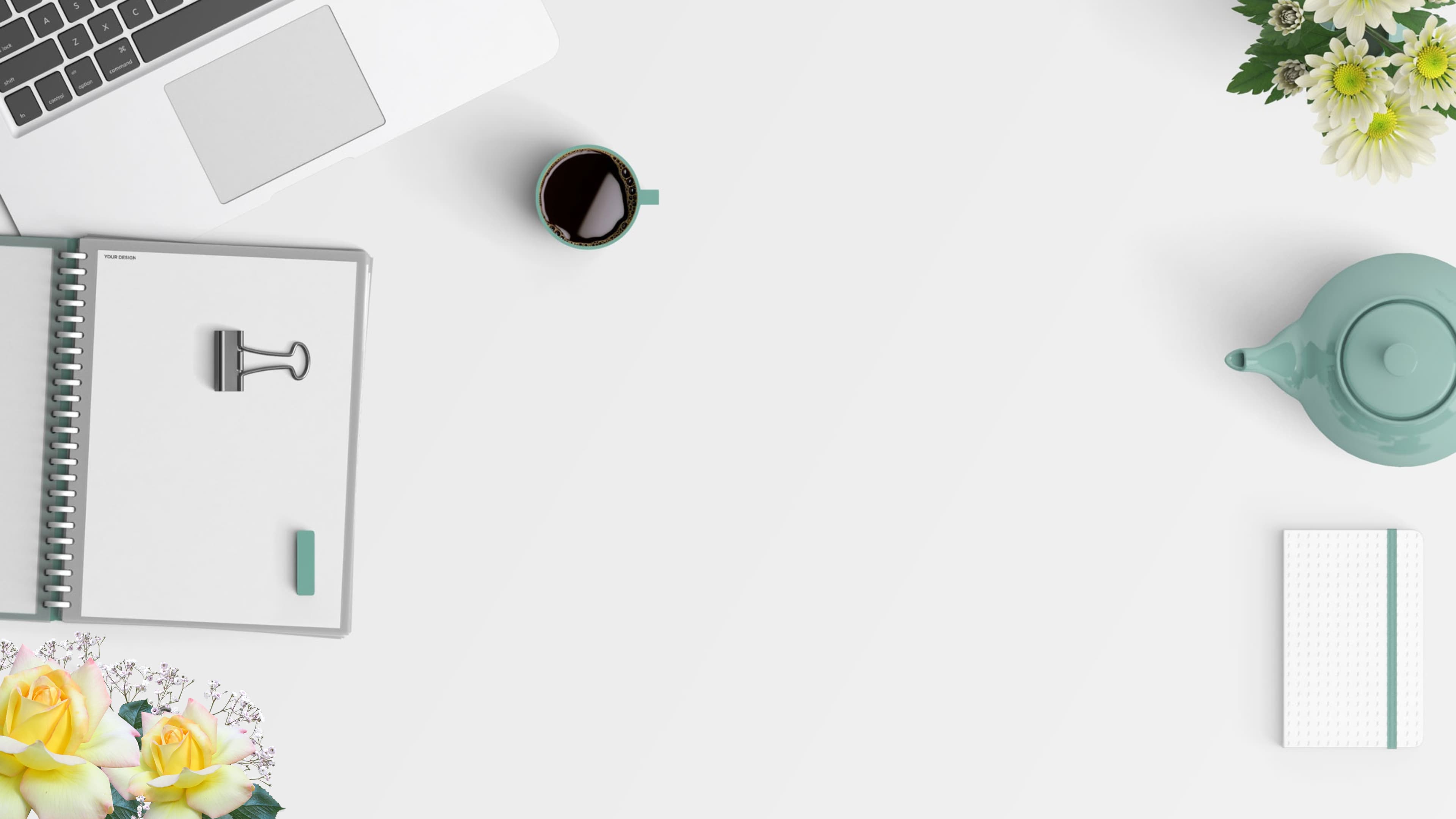 Background Hero - Bureau et Ordinateur